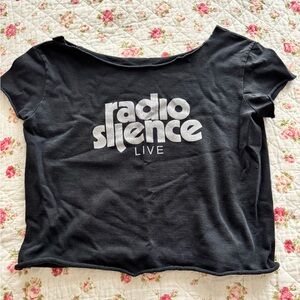 brandy melville off the shoulder tee